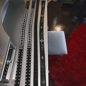 Belts 3 x Guess 36 inches, 1 Harley 36 inches